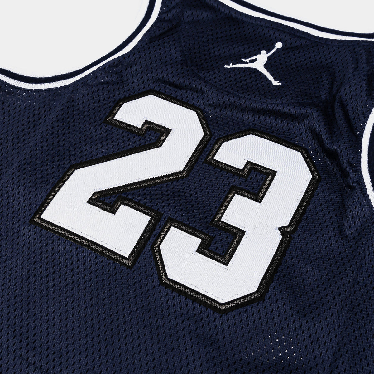 Exclusive JDN 23 Tank Grade School Jersey (Midnight Blue/White) — S — Side View