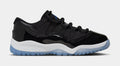 Exclusive Air Jordan 11 Retro Low Black and Varsity Royal Preschool Lifestyle Shoes (Black/Varsity Royal/White) — 10.5C — Front View