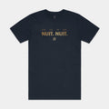 Exclusive Nuit Nuit Mens Short Sleeve Shirt (Navy) — S — Front View