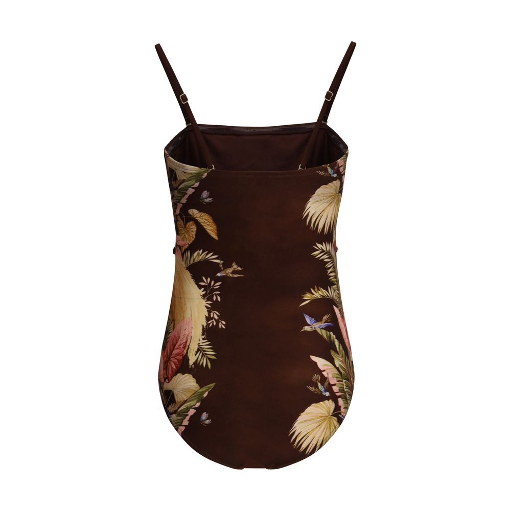 Zimmermann Brown Polyamide One-Piece Women's Swimsuit