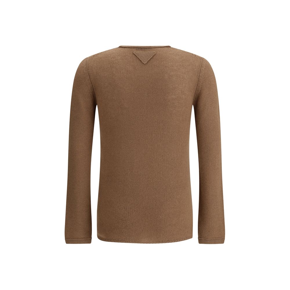 Prada Brown Cashmere Cashmere Men's Sweater