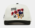 Exclusive Shoe Palace Exclusive Los Angeles Dodgers Shohei Ohtani 950AF Snapback Mens Hat (Beige/Black) — OS — Front View