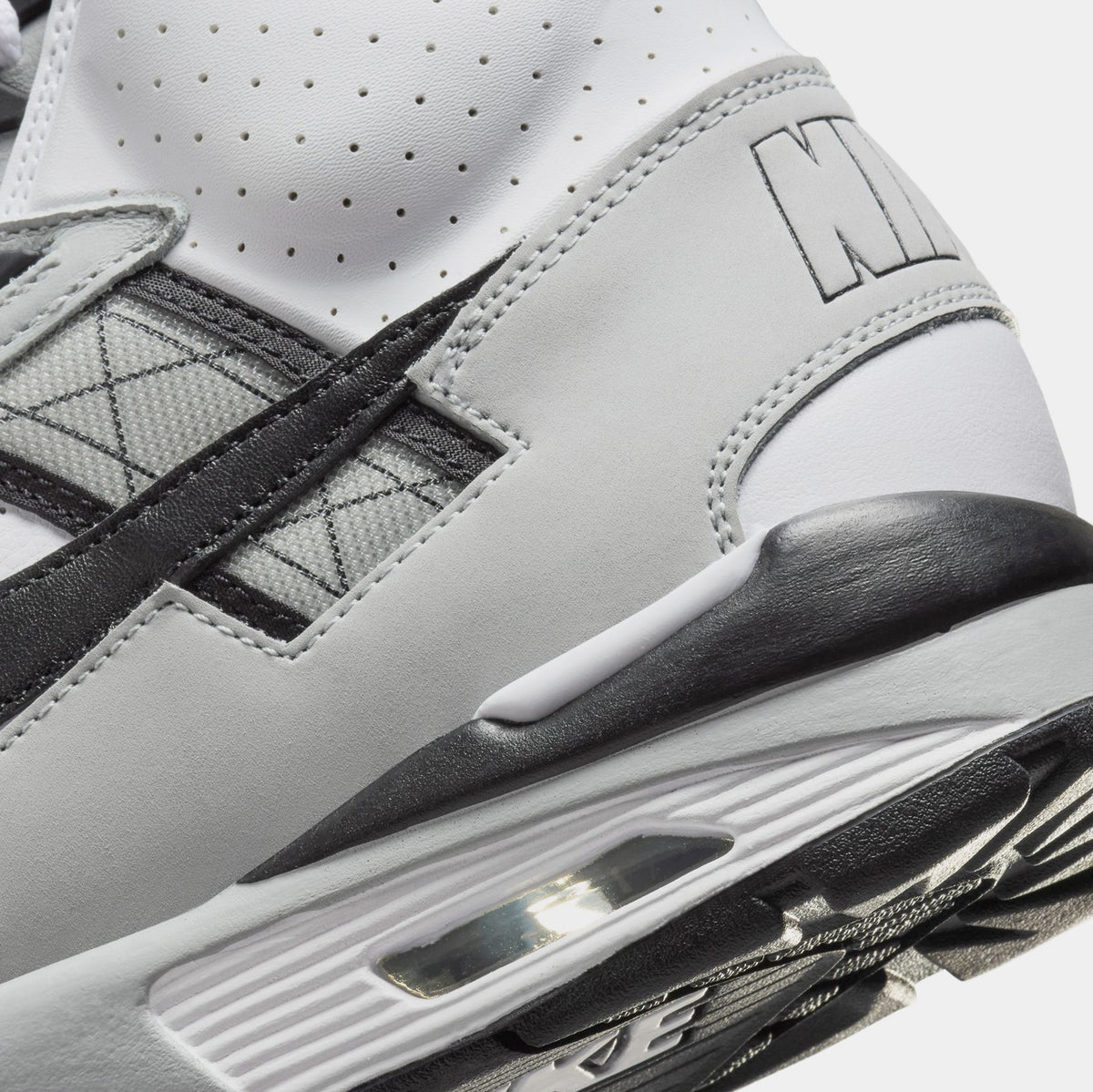 Exclusive Air Trainer SC Mens Running Shoes (Grey/Black) — 8 — Back View