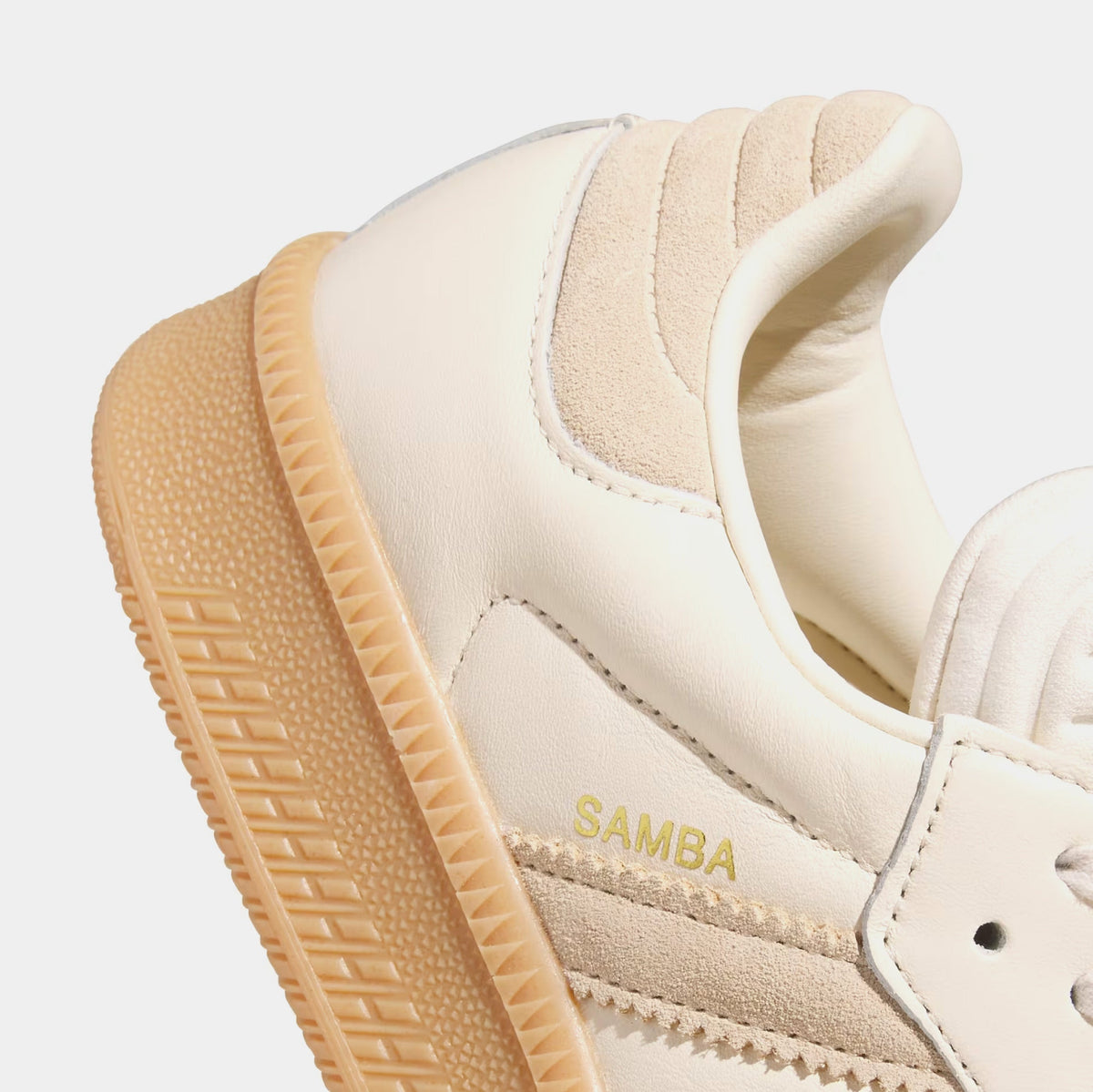 Exclusive Samba XLG Mens Lifestyle Shoes (White/Beige) — 4 — Side View
