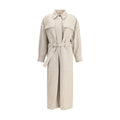 Brunello Cucinelli Beige Wool Women's Coat