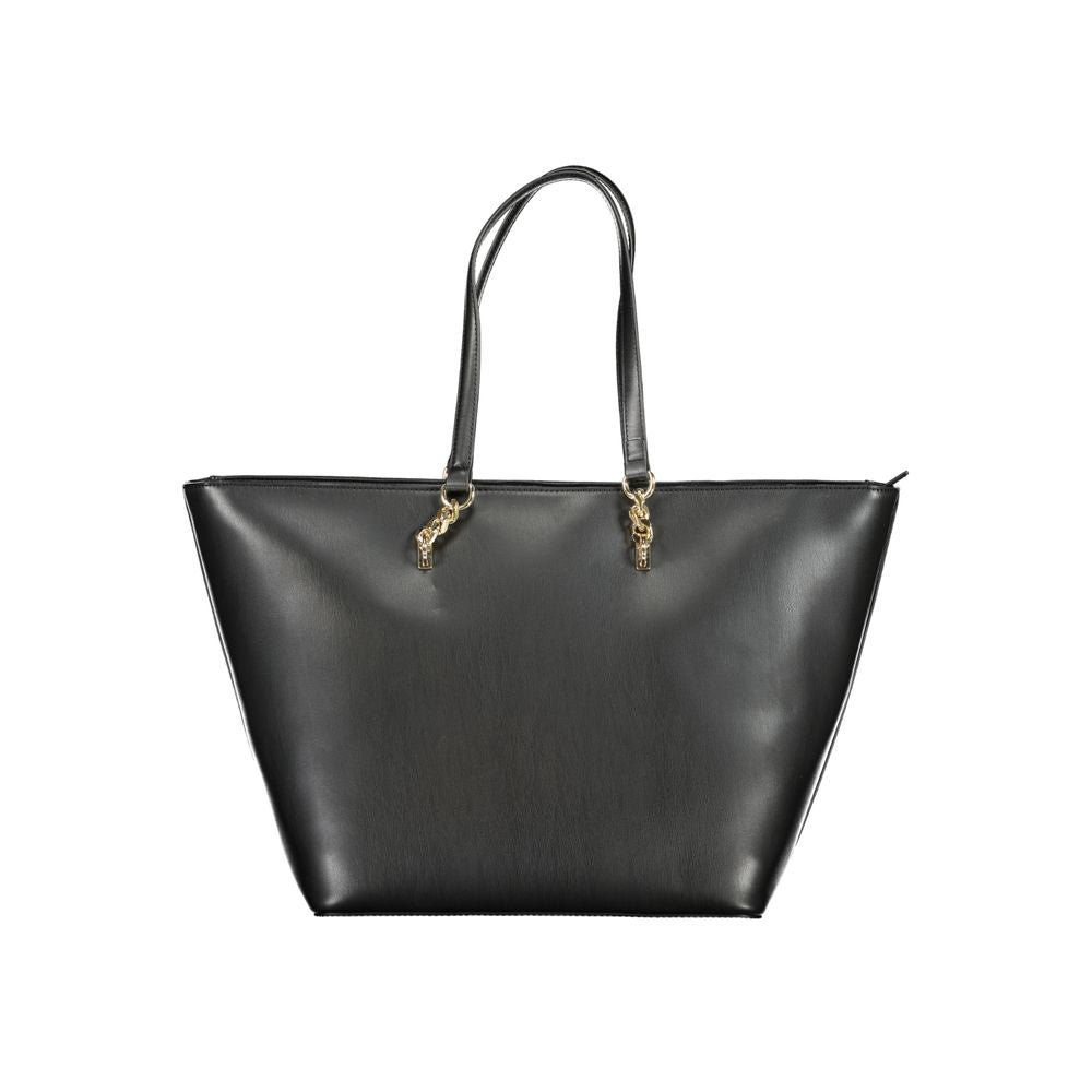 Tommy Hilfiger Black Polyurethane Women Women's Handbag