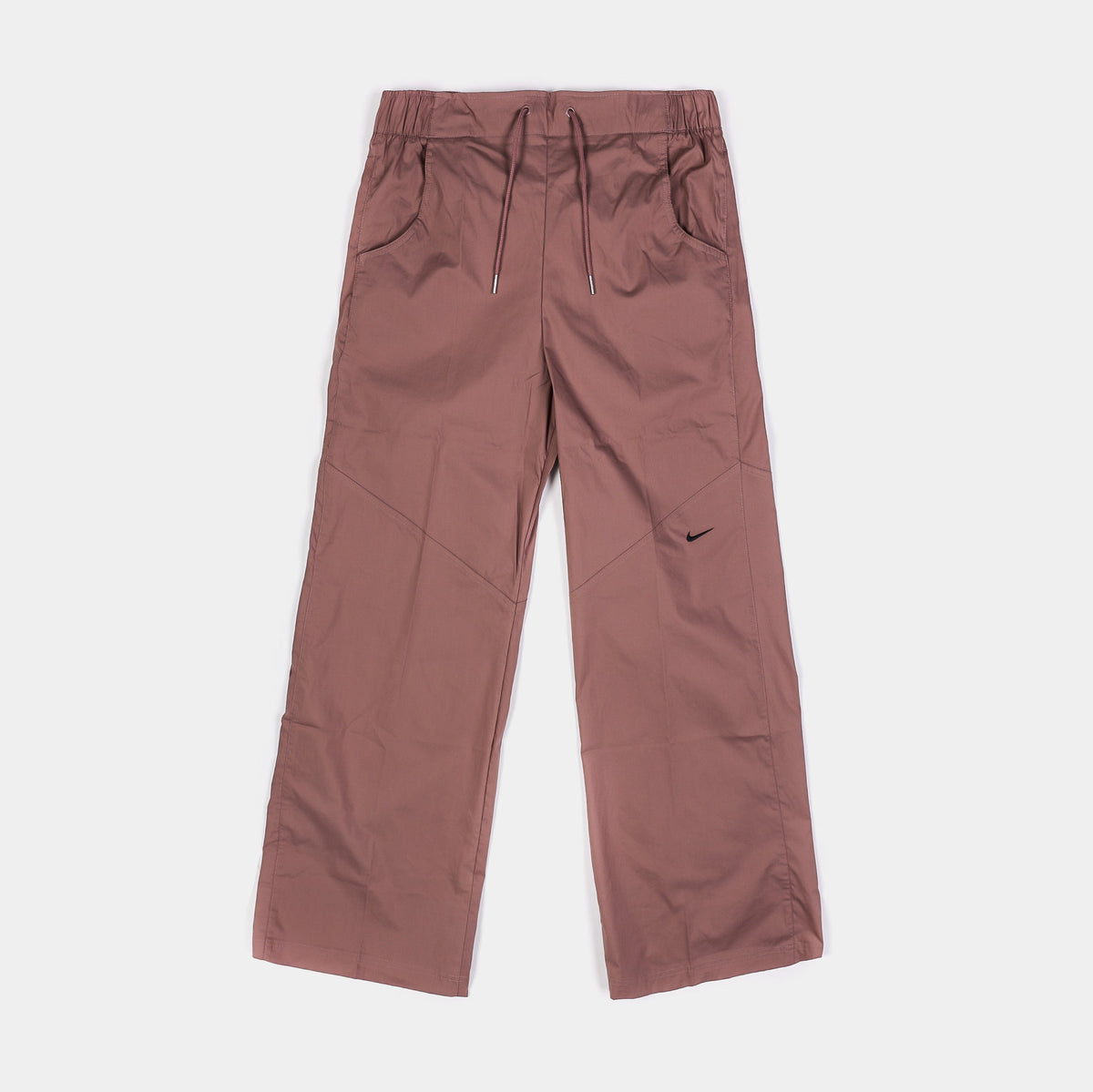 Exclusive NSW Essential High Rise Trousers Womens Pants (Brown/Black) — XS — Front View