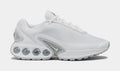 Exclusive Air Max DN Womens Running Shoes (White/Metallic Silver) — 5 — Front View