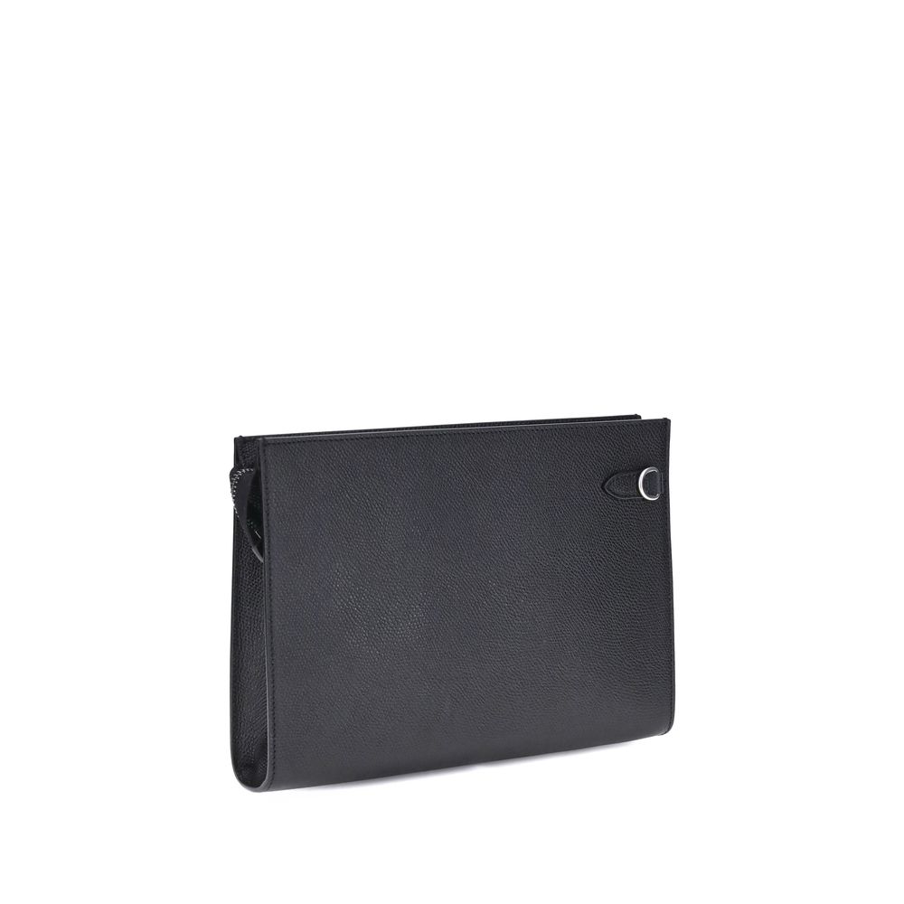 Valentino Garavani Black Calf Leather Bos Taurus Men's Wallet