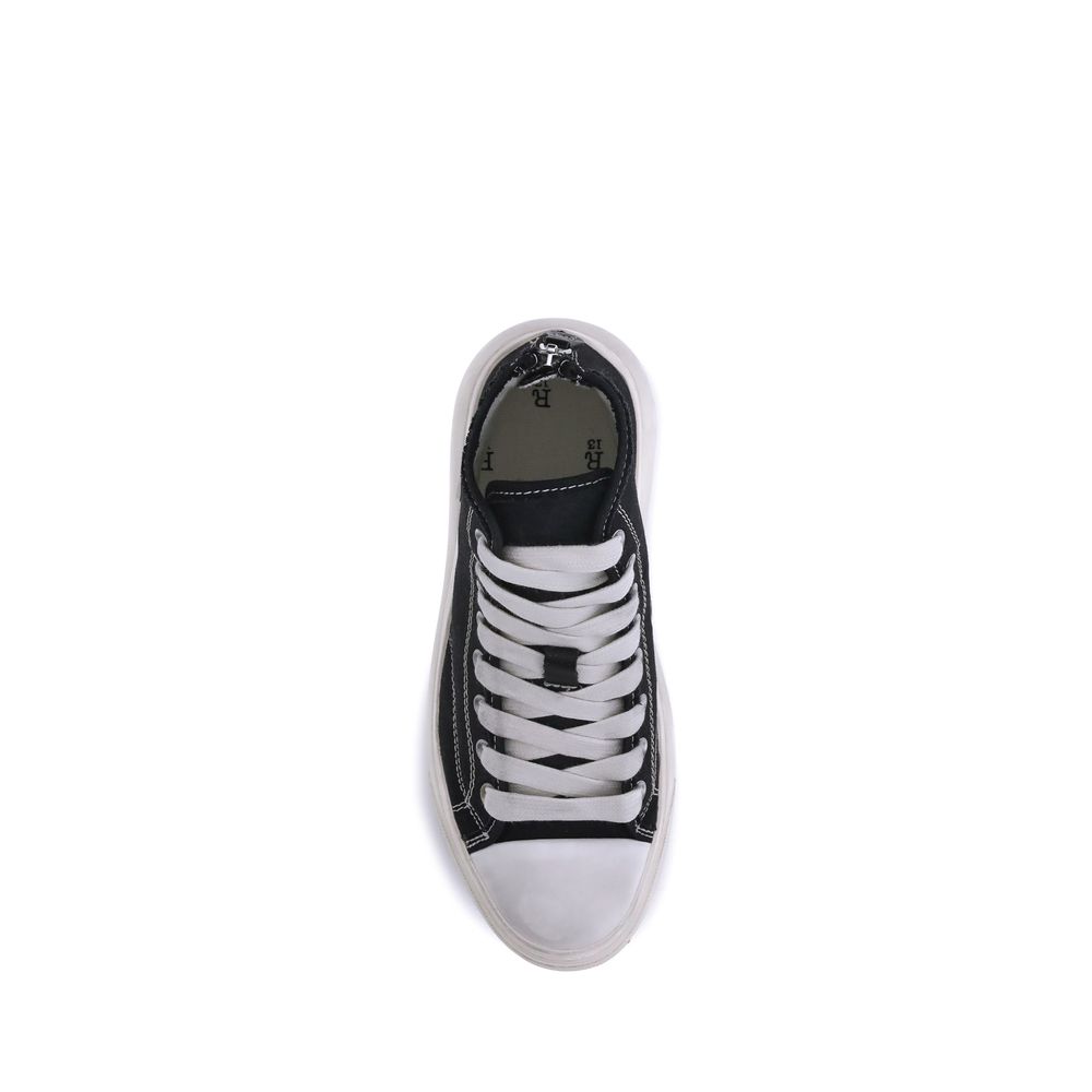 R13 Black Polyethylene High Top Women's Sneakers