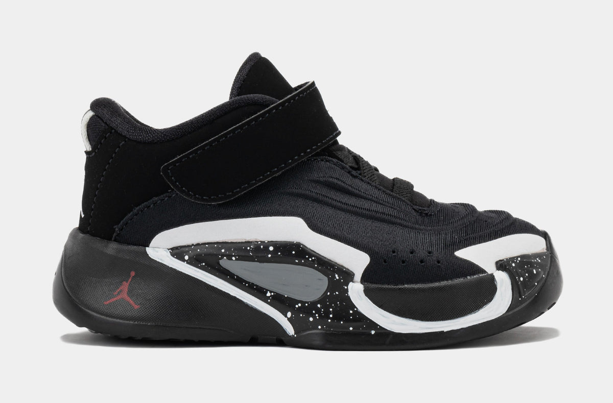 Exclusive Luka 3 Speedway Infant Toddler Lifestyle Shoes (Black/White/Smoke Grey) — 2C — Front View