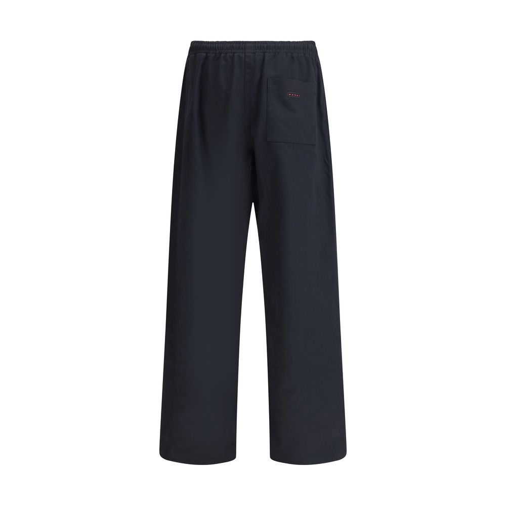 Marni Black Cotton Casual Men's Pants