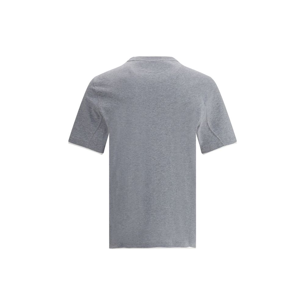 Brunello Cucinelli Gray Cotton Men's T-Shirt