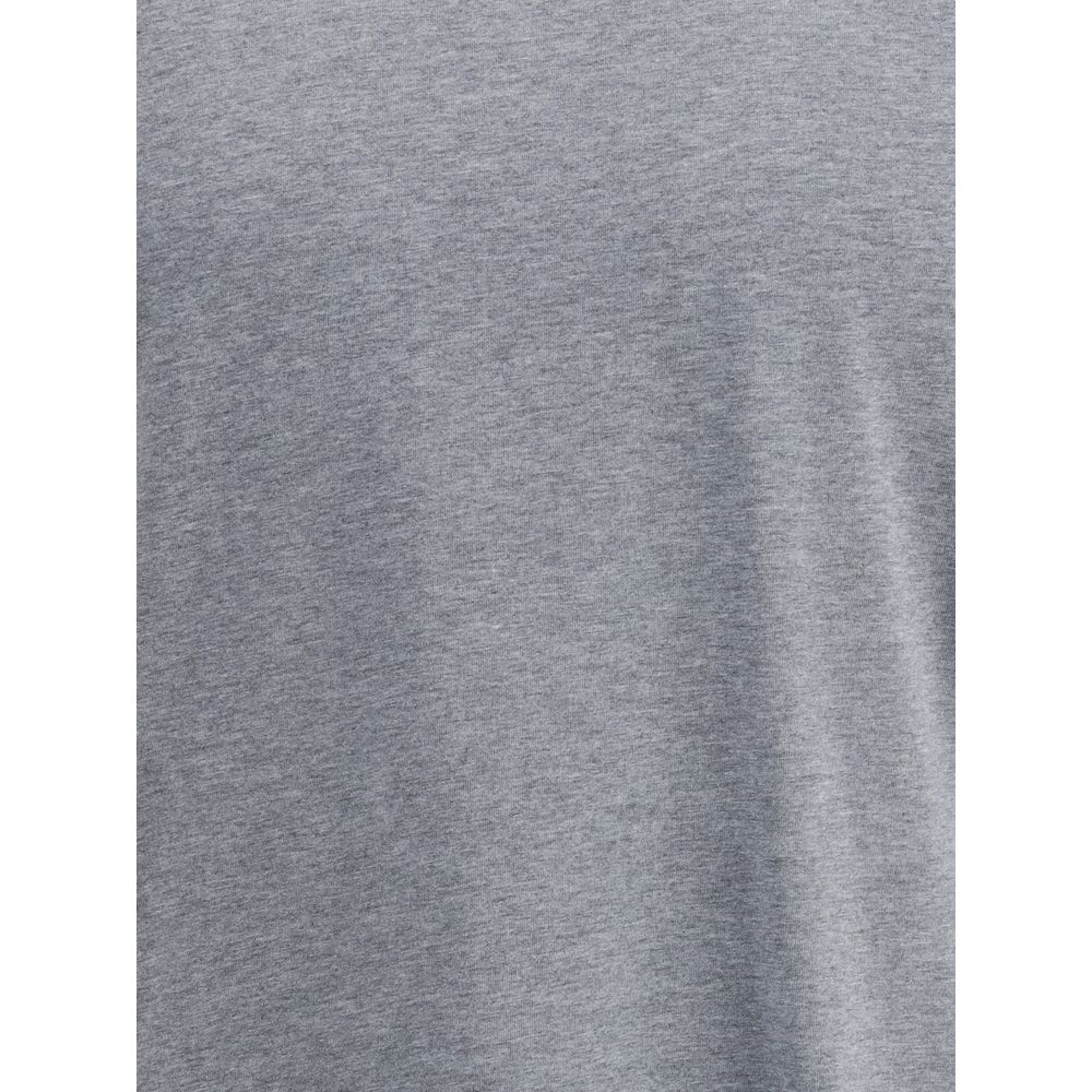 Brunello Cucinelli Gray Cotton Men's T-Shirt