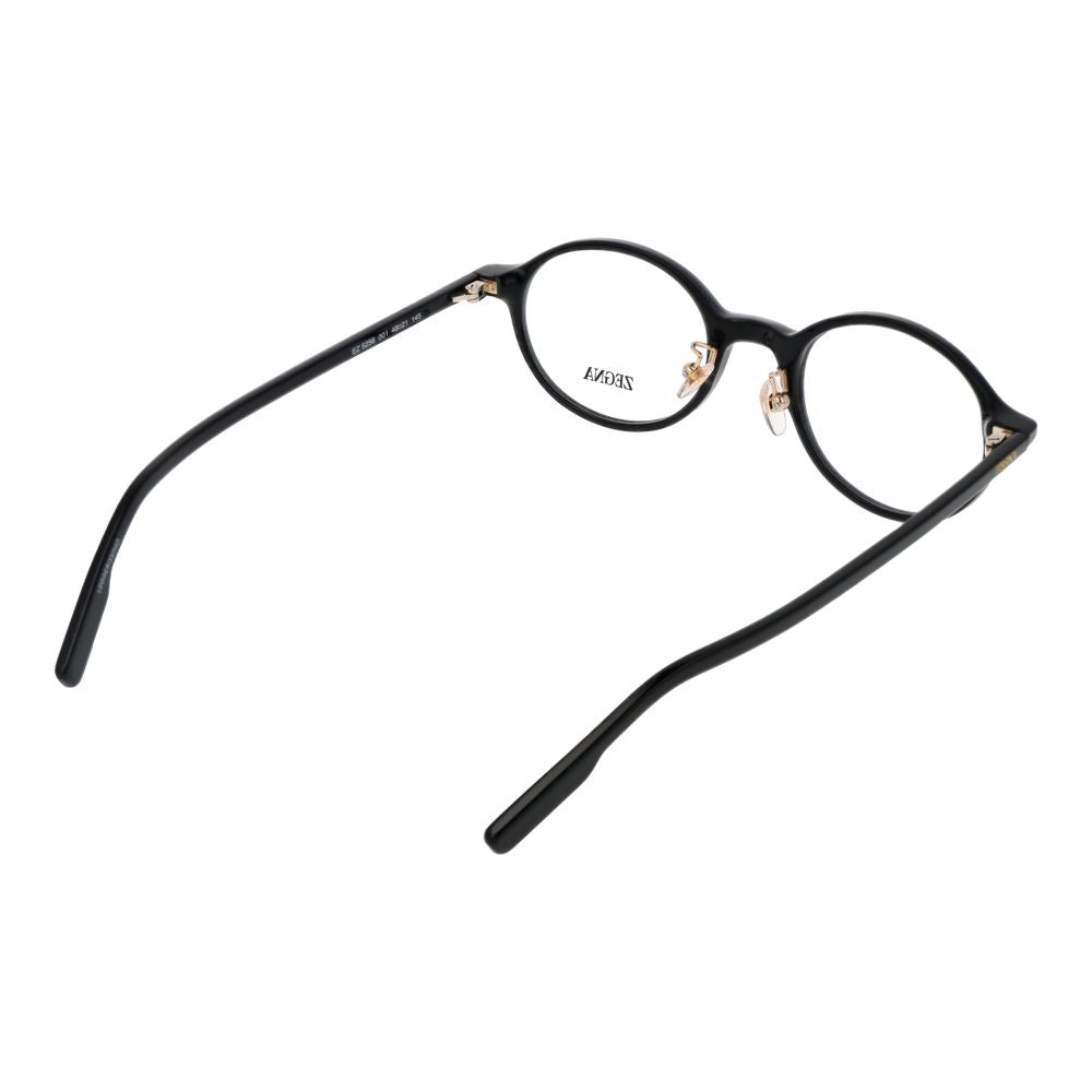 Ermenegildo Zegna Black Plastic Glasses Men's (Frames)