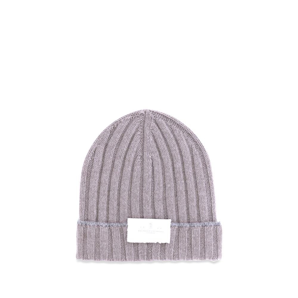 Brunello Cucinelli Beige Cashmere Men's Beanie