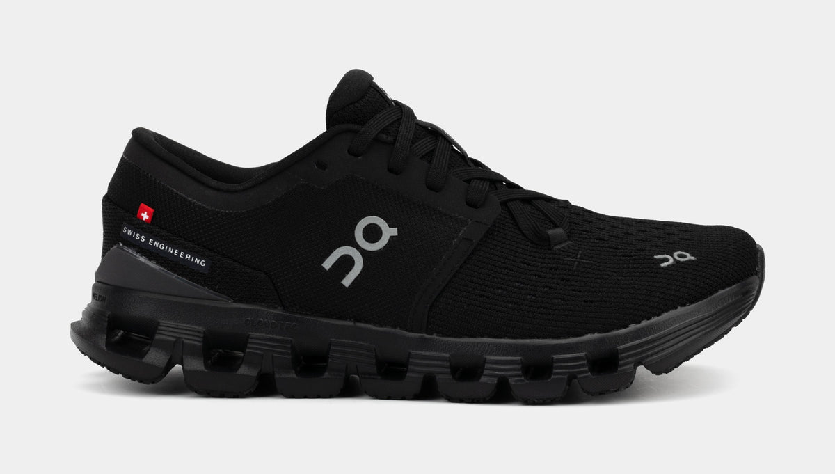 Exclusive Cloud X 4 Womens Running Shoes (Black) — 5 — Front View