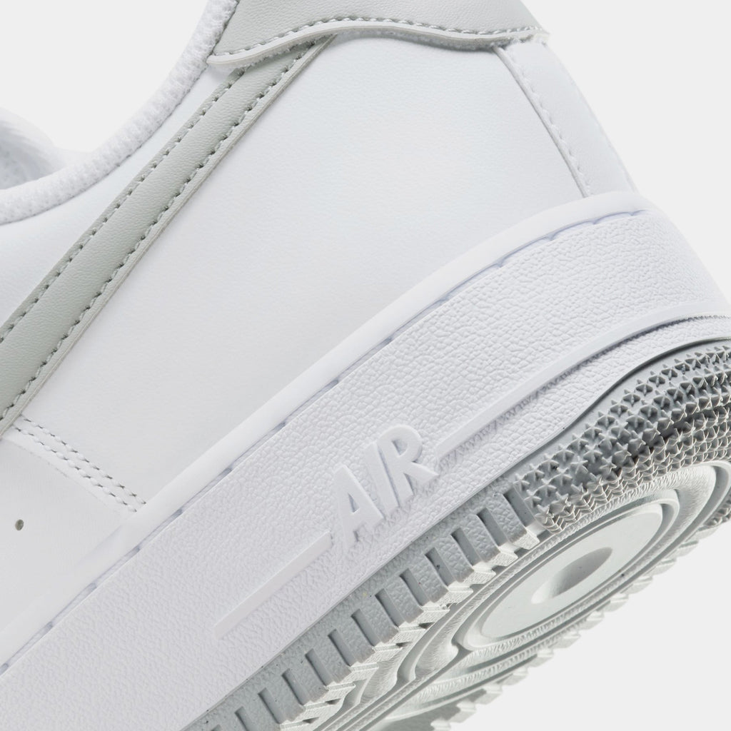 Exclusive Air Force 1 '07 Mens Lifestyle Shoes (White/Smoke Grey) — 6 — Back View