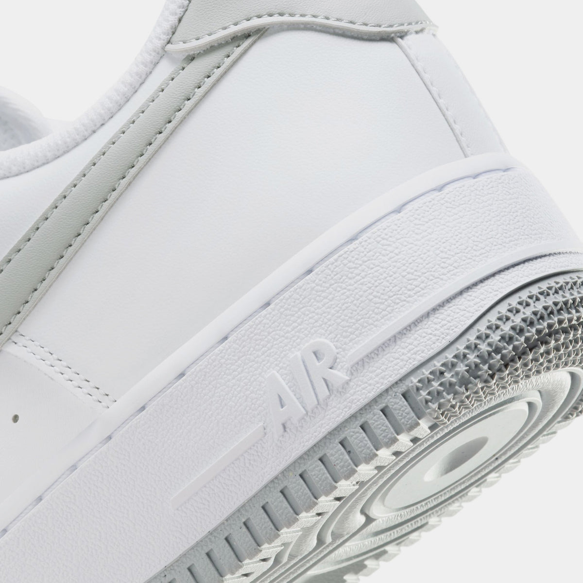 Exclusive Air Force 1 '07 Mens Lifestyle Shoes (White/Smoke Grey) — 6 — Back View