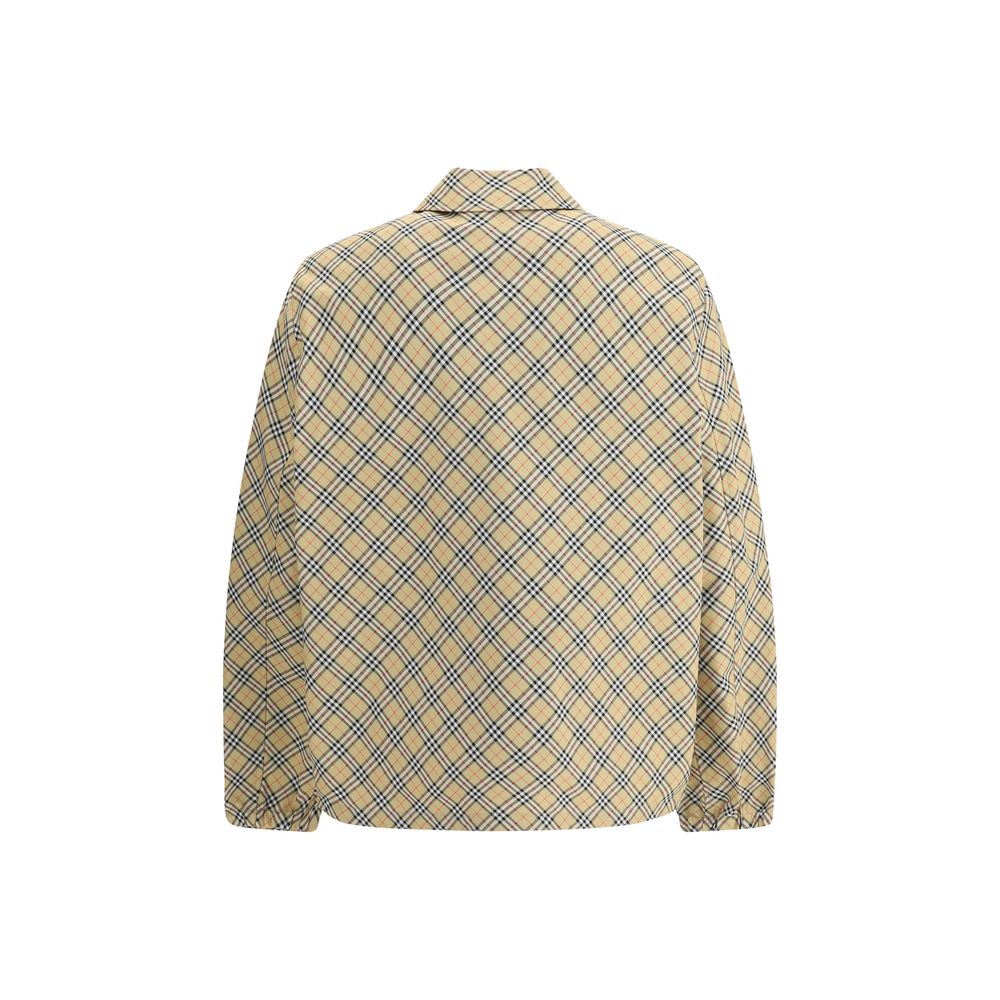 Burberry Beige Polyester Jackets And Men's Coat