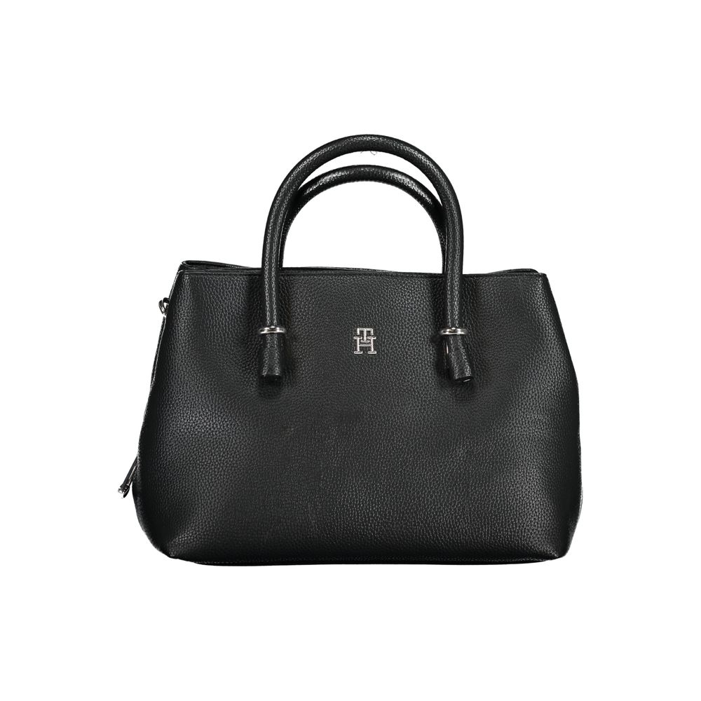 Tommy Hilfiger Black Polyurethane Women Women's Handbag