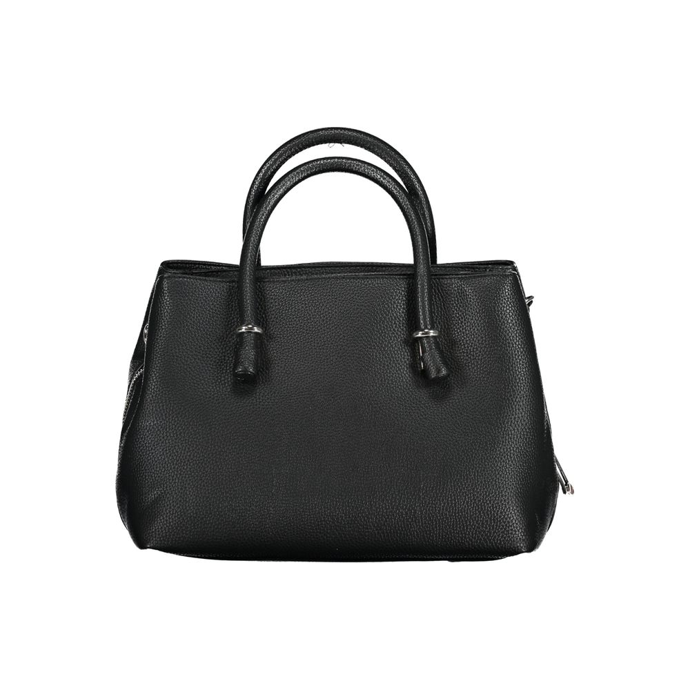 Tommy Hilfiger Black Polyurethane Women Women's Handbag