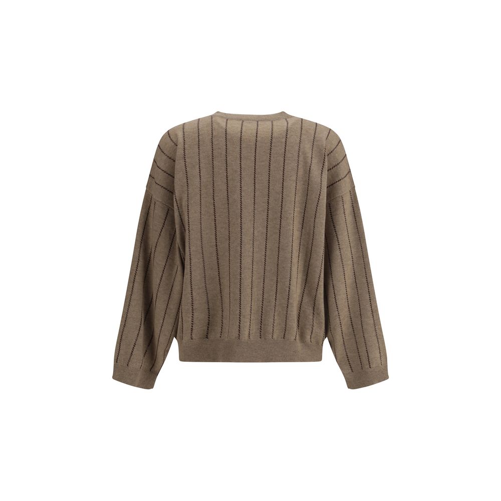 Brunello Cucinelli Beige Cashmere Cashmere Women's Sweater