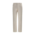 Brunello Cucinelli Cream Cotton Jeans Men's Denim