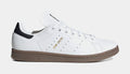 Exclusive Stan Smith Mens Lifestyle Shoes (White/Black/Gum) — 4 — Front View