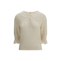 Chloé Cream Cotton Women's Sweatshirt