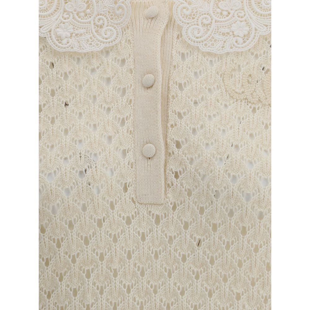 Chloé Cream Cotton Women's Sweatshirt