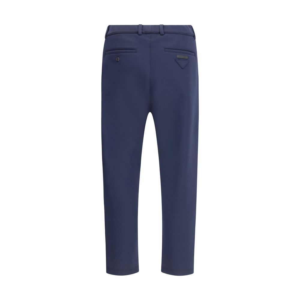 Prada Blue Polyester Casual Men's Pants