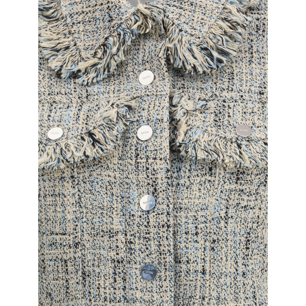 Ganni Multicolor Cotton Women's Coat
