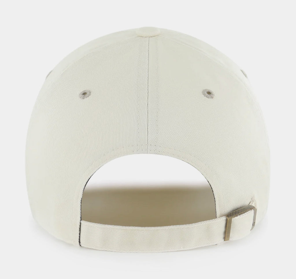 Exclusive Kansas City Chiefs Superbowl LVIII '47 Clean Up Mens Hat (Beige/Red) — OS — Side View