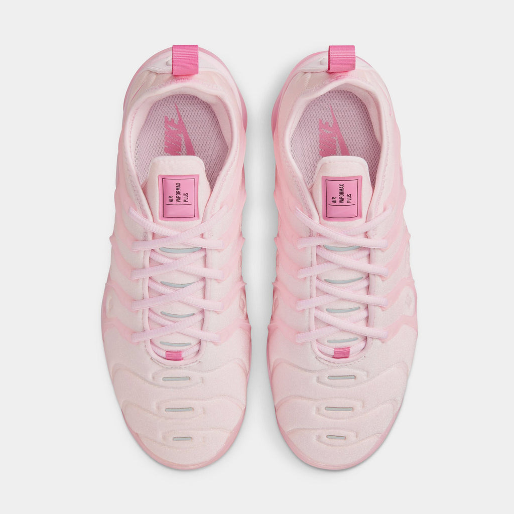 Exclusive Air VaporMax Plus Womens Running Shoes (Pink Foam/Playful Pink) — 5 — Top View