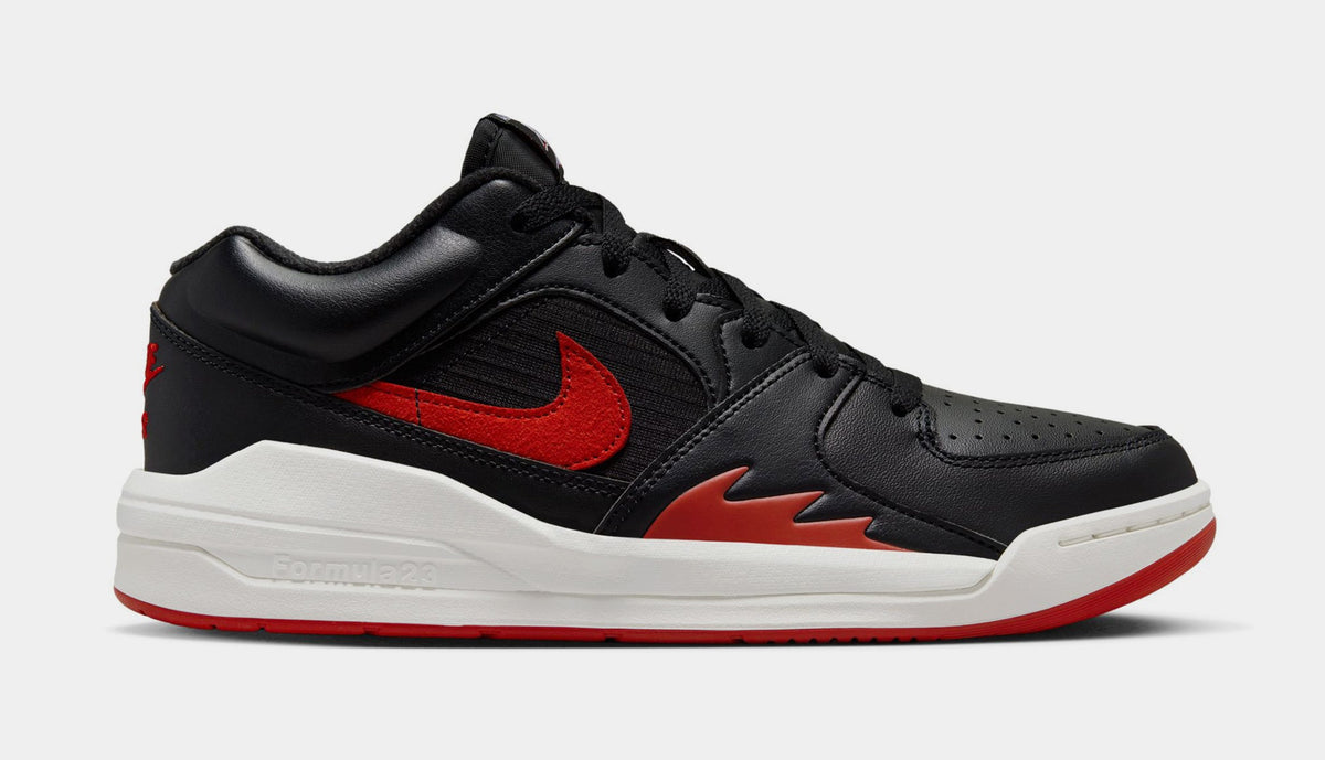 Exclusive Stadium 90 Womens Basketball Shoes (Black/Gym Red/White) — 5 — Front View