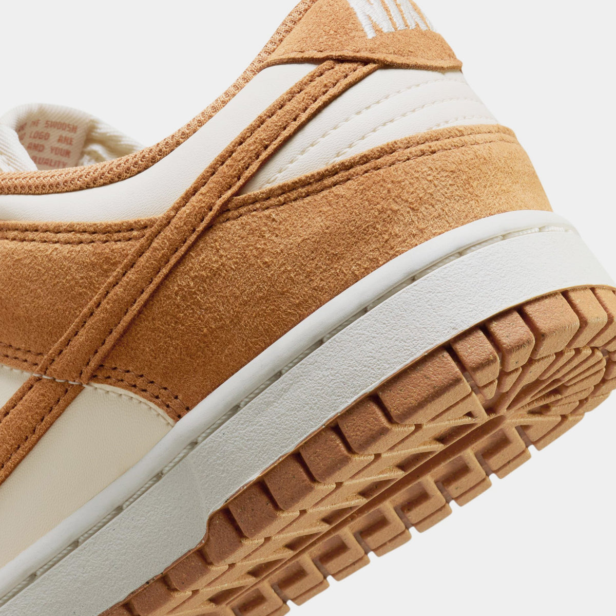 Exclusive Dunk Low Womens Lifestyle Shoes (Coconut Milk/Flax/Sail) Final Sale — 5 — Back View