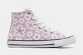 Exclusive Chuck Taylor All Star Preschool Lifestyle Shoes (Stardust Lilac/Grape Fizz/White) — 11C — Front View