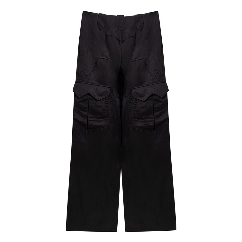 Tom Ford Black Viscose Cargo Women's Pants