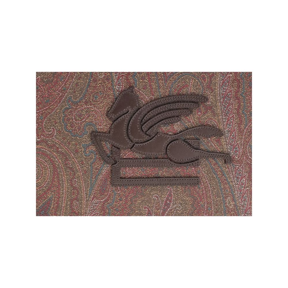 Etro Multicolor Cotton Clutch Men's Bag