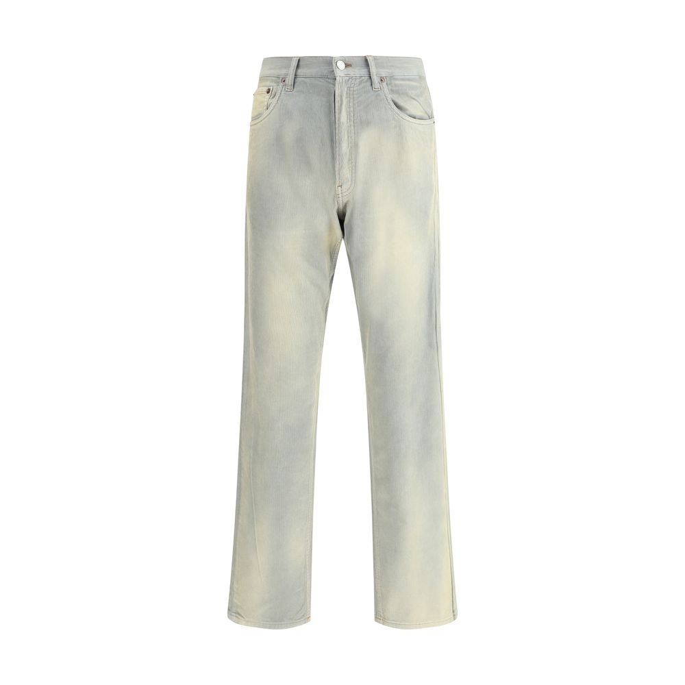 Prada Light Blue Cotton Casual Men's Pants