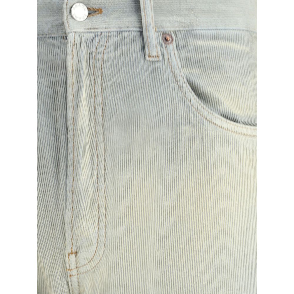 Prada Light Blue Cotton Casual Men's Pants