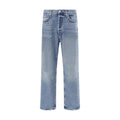Agolde Light Blue Cotton Straight-Leg Men's Jeans