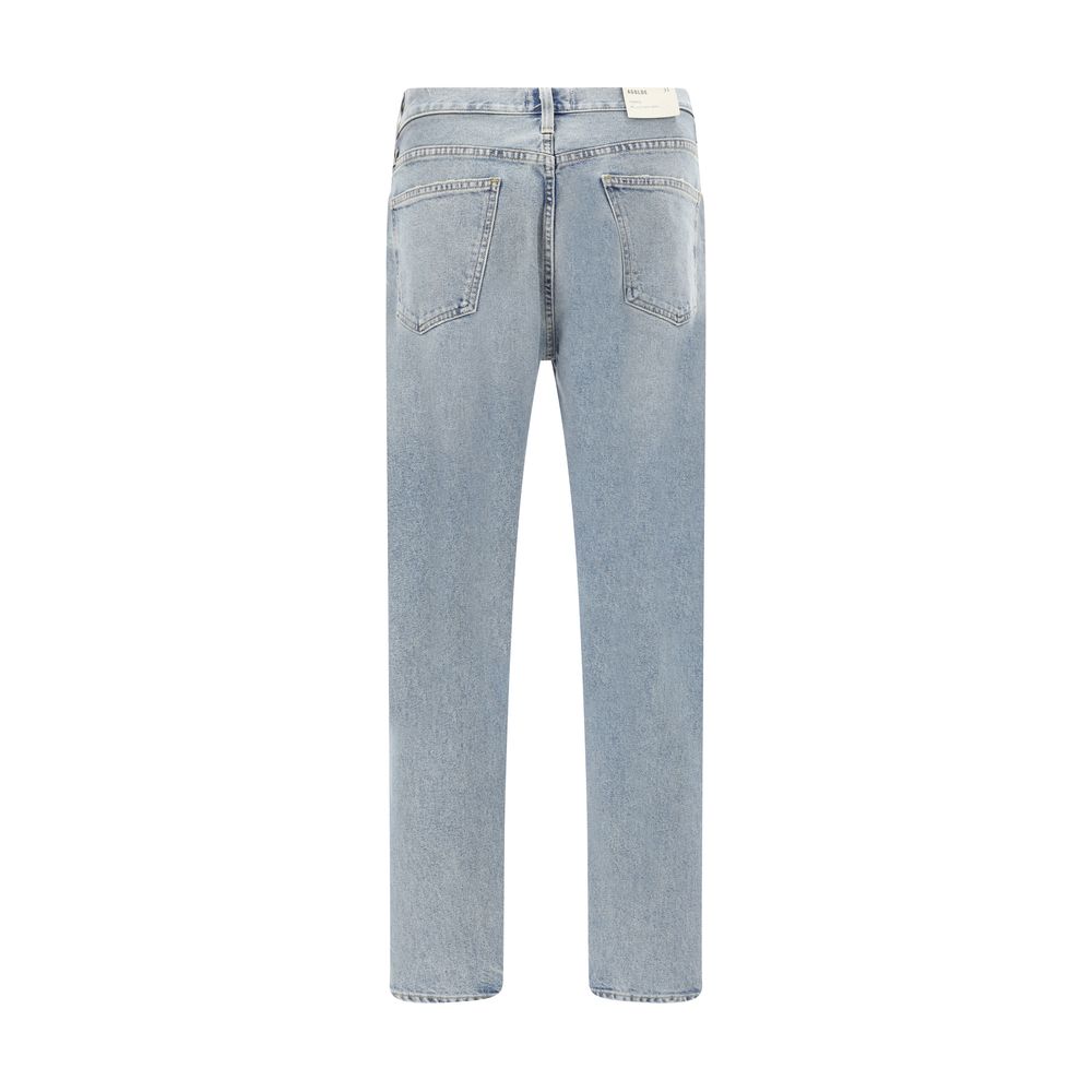 Agolde Light Blue Cotton Skinny Men's Jeans