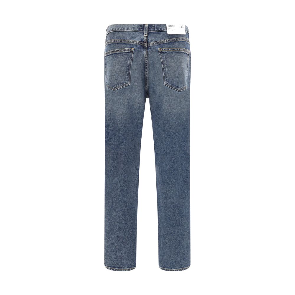 Agolde Blue Cotton Skinny Men's Jeans