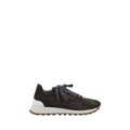 Brunello Cucinelli Black Rubber Chunky Women's Sneakers