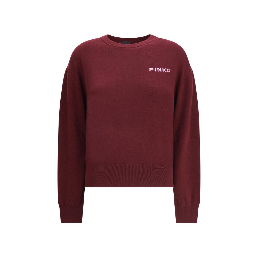 PINKO Bordeaux Wool Women's Sweatshirt