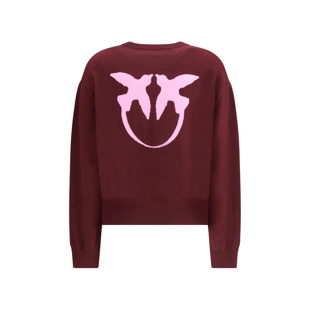 PINKO Bordeaux Wool Women's Sweatshirt