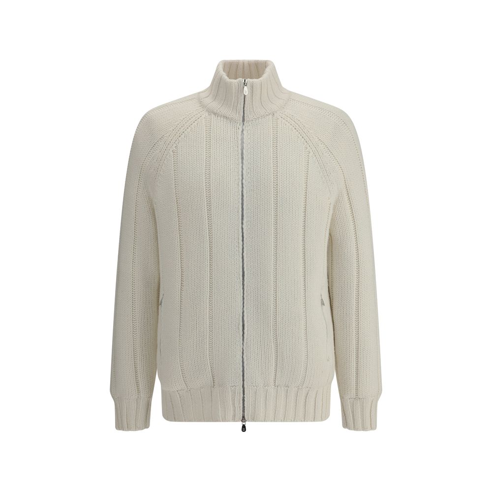 Brunello Cucinelli White Cashmere Men's Coat