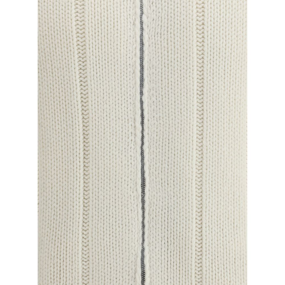 Brunello Cucinelli White Cashmere Men's Coat